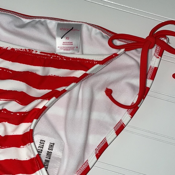 Xhilaration Red n White bikini bottom Sz XS - Picture 3 of 4